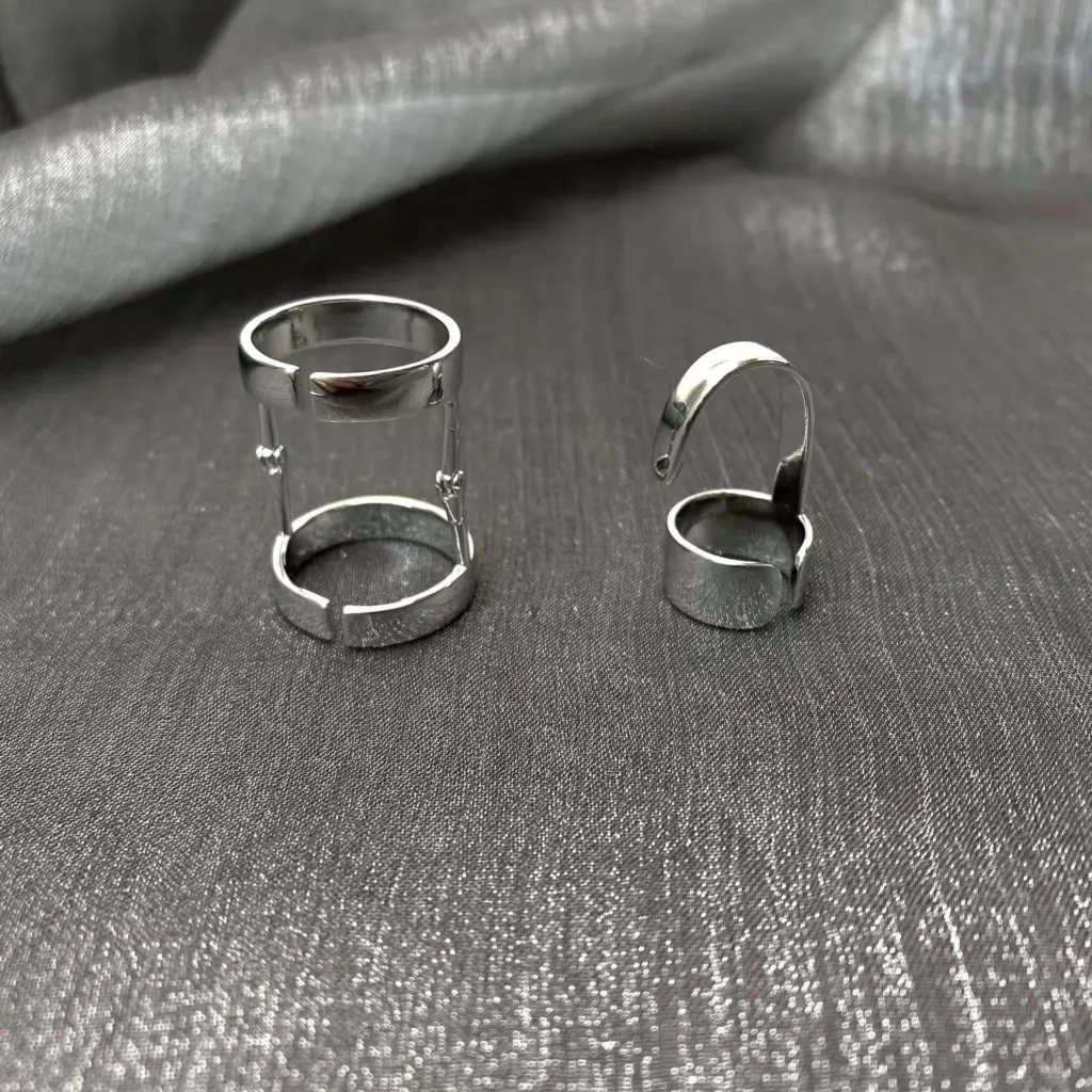 japanese and Korean new simple light lux bendable ring high grade metal - Image 6