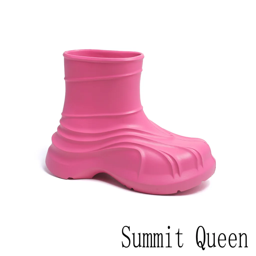 Summit Queen source manufacturer wholesale snow boots four seasons popular big brand flat replacement solid color waterproof rain shoes - Image 8