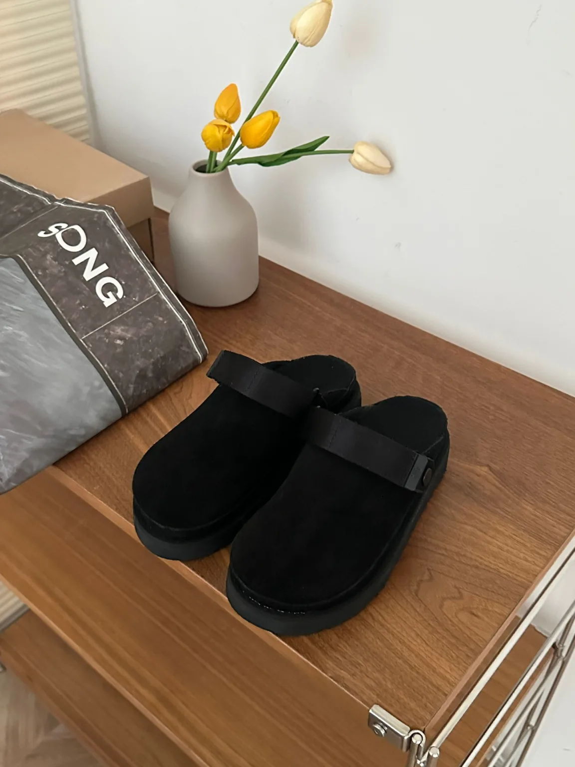 U's new summer women's half-wrap-head slippers Venus cro thick-soled Boken shoes women's shoes casual sandals - Image 5